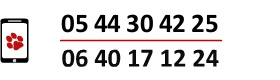 Tél: 05.44.30.42.25 / 06.40.17.12.24